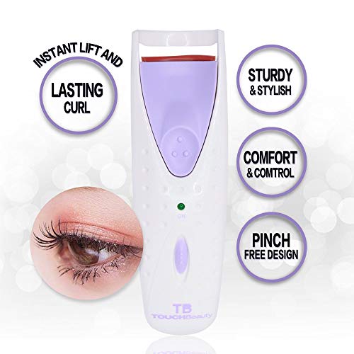 Touchbeauty Professional Heated Eyelash Curler With Silicone Refill Pad Curling Tool For Women Long Lasting Naturally Eyelashes Tb-2003A #TOP5