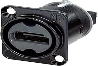 Neutrik HDMI Feed Through Panel Jack - Black