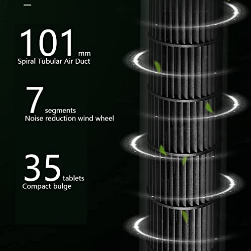 Ventilador de pé ventiladores de pé torre de economia de espaço lâmina de ventilador oscilante pedes