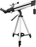 Este telescopio proporciona una óptica de imagen erguida, perfecta para uso terrestre y astronómico. La lente de vidrio óptico completamente multicapa