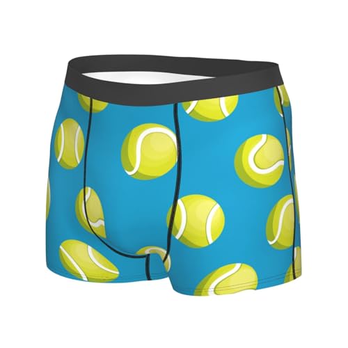 Tennis Balls Pattern Men's Underwear Boxer Briefs Soft Stretch Underpants Trunks for Gift2