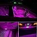 PHINLION 194 LED Light Bulb Purple 168 2825 W5W T10 Wedge 5-SMD 3030 Chipsets LED Replacement Bulbs for Car Interior Dome Map Door Courtesy Parking License Plate Lights, Pack of 10
