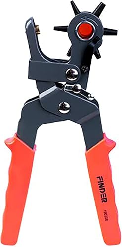 Miniatura 1 de Finder190208 - Perforadora de agujeros (6 tamaños de agujeros redondos, giratoria), una de las herramientas de cinturón más ahorradoras de trabajo