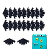 Acryl-Magnete | Klar 5,08 x 5,08 cm 20 Stück Selbstklebende Rückseite | Acryl-Kühlschrankmagnete Set,Fuer zu Hause, Kueche, Schule, Klassenzimmer, Büro, Party und Café