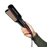 Remington Glätteisen [extra breite Keramikstylingplatten 110 x 50mm] Proluxe (OPTIheat Technologie, Pro+Einstellung für schonendes Styling, digitales Display, schnellaufheizend) Haarglätter S9150B – Ansicht 5