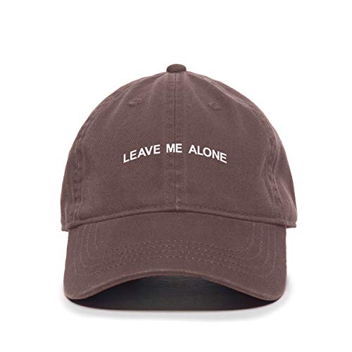 Leave Me Alone Embroidered Baseball Cap Cotton Adjustable Dad Hat
