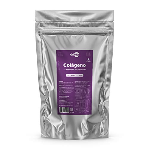 Colágeno Hidrolisado Tipo 1 Em Pó Puro 500G, Gelvitta