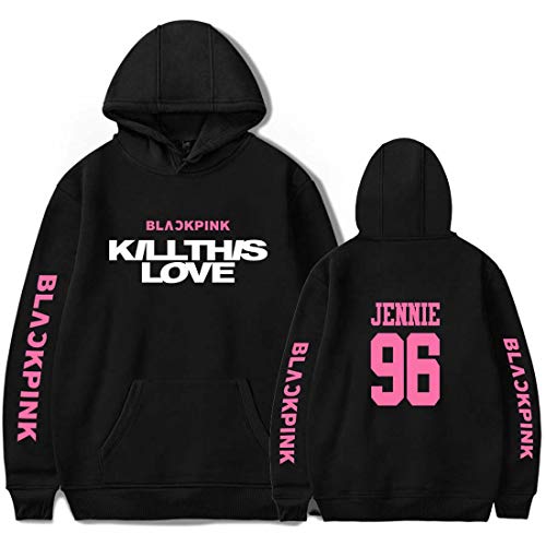 Yumenam Unisex KPOP Kapuzenpullover Hoodie Hooded Kill This Love Album Langarm Pullover Sweatshirt Jumper Hip Hop Tops Cover