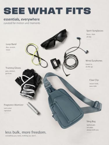 Image of ODODOS Sling Bag with Adjustable Straps Crossbody Chest Bag Lightweight Backpack for Casual Traveling Hiking