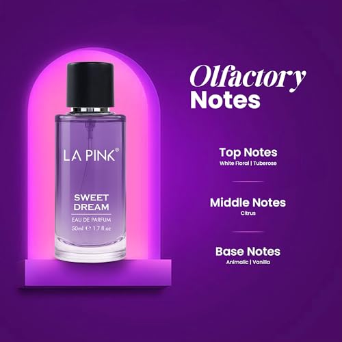 Image of La Pink Sweet Dream EDP Perfume for Woman & Man | Vanilla, White Floral & Citrus Notes | Long Lasting Unisex Luxury Fragrance for Men & Women | 50ml (Pack of 2)