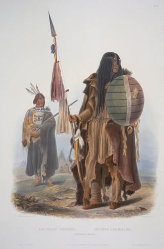 Impression d'affiches Indiens Assiniboins Karl Bodmer pour décoration salon moderne