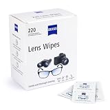 Zeiss Lens Wipes, White, 220 Count