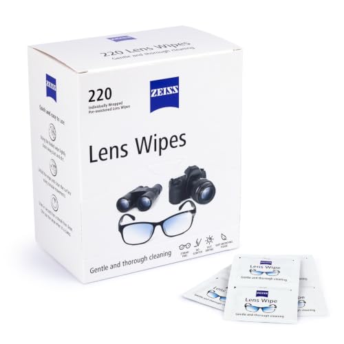 Zeiss Lens Wipes, White, 220 Count