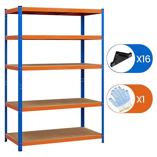 Miniatura 7 de Yaheetech Estanterías Metálicas Estanterías Pesadas De 5 Niveles Estante Industrial De Almacenamiento Para Trastero Garaje