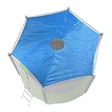 Trampoline Shade Cover, Trampoline Cover Anti-UV Trampoline Sun Shade Cover, 8ft 10ft 12ft 14ft 16ft Trampoline Sun Protection Trampolines Canopy, Waterproof Anti-UV Trampolines Sunshade Accessories
