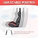 WIILAYOK 2 Pack Racing Seats, 1 Pair Bucket Seats with Dual Lock Sliders for Front-Back Adjustment, PVC Leather Universal Racing Seats for Cars, Black & Red
