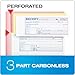Adams Money and Rent Receipt Book, 3-Part, Carbonless, White/Canary/Pink,7 5/8