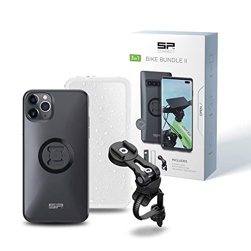SP CONNECT Bike Phone Holder | Premium Mobile Phone Holder for MTB Cycling | Electric Bicycle Cell-Phone Holders Smartphone iPhone Samsung | Mountain Road Bike E-Bike Cell Phone Mounts Accessories