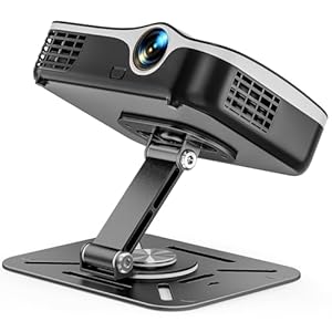 Projector Stand, Height Adjustable Projector Mount, Desk, Wall and Ceiling Mount 360° Rotation 225° Tilt Foldable, Easy Setup, 1/4-Inch Screw Compatible with Most Projectors for Home, Office