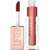 Maybelline New York Lifter Gloss High Shine Lip Gloss with Hyaluronic Acid, Bronzed, 16 Rust