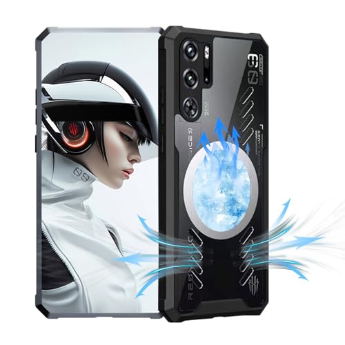 Redmagic 9S Pro/Redmagic 9 Pro �Ή� �p �M���U �P�[�X �ی�J�o�[ Redmagic 9 Pro �K�p [HUKWIMO] �Q�[���p�g�ѓd�b�̕ی�P�[�X TPU�� �X�N���[�� & �J�����ی� �t�@�b�V���� �N�[���_�E�� �Ɠ�