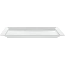HUBERT Platter Rectangular White Melamine - 28" L x 16" W x 2 1/4 H
