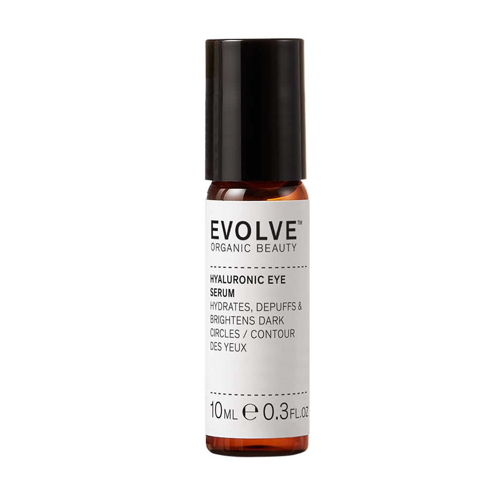 Evolve Organic Beauty Eye Serum with Hyaluronic Acid, Tuberose Plant Cells & Organic Cucumber Extract