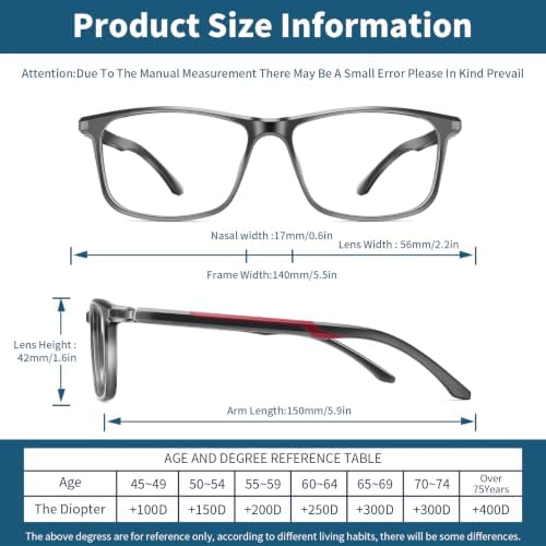 touk TR90 Progressive Reading Glasses Photochromic Men — 사진 6
