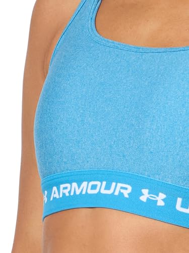 Under Armour Women's Crossback Mid Impact Heather Sports Bra3
