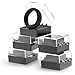 Rubber Wedding Ring 5 RINGS PACK UNIVERSAL SIZE Black Flexible Mens Rubber Silicone Wedding Rings or bands for Men Our Silicone Rings make a GREAT unique birthday or anniversary Gift