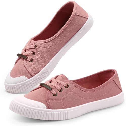Harvest Land Womens Canvas Shoes Low Top Flat Gym Sports Pumps