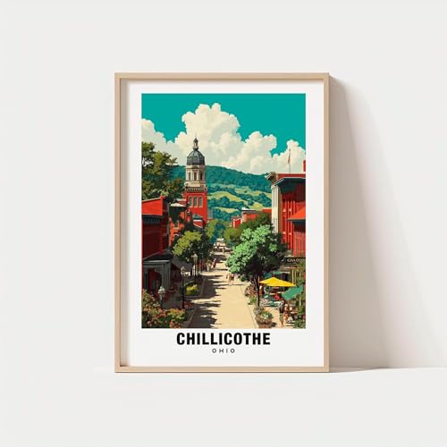 Chillicothe Print - Ohio Poster, Chillicothe Views, Chillicothe Art, Ohio Charm, Chillicothe Beauty, Historic Town, Scenic Landscape