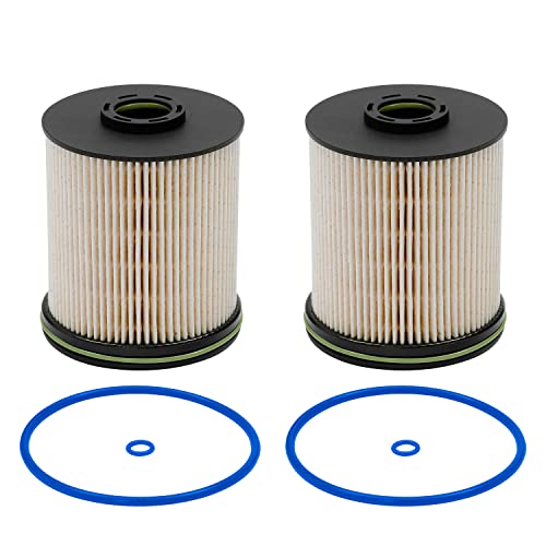 TP1015 Fuel Filter for 6.6L Duramax Diesel Compatible with 2017-2025 Chevy Silverado/GMC Sierra 2500HD 3500HD 2014-2019 Chevy Cruze | Replaces# 23304096 13539108 23456595 with Seals (2 Pack)