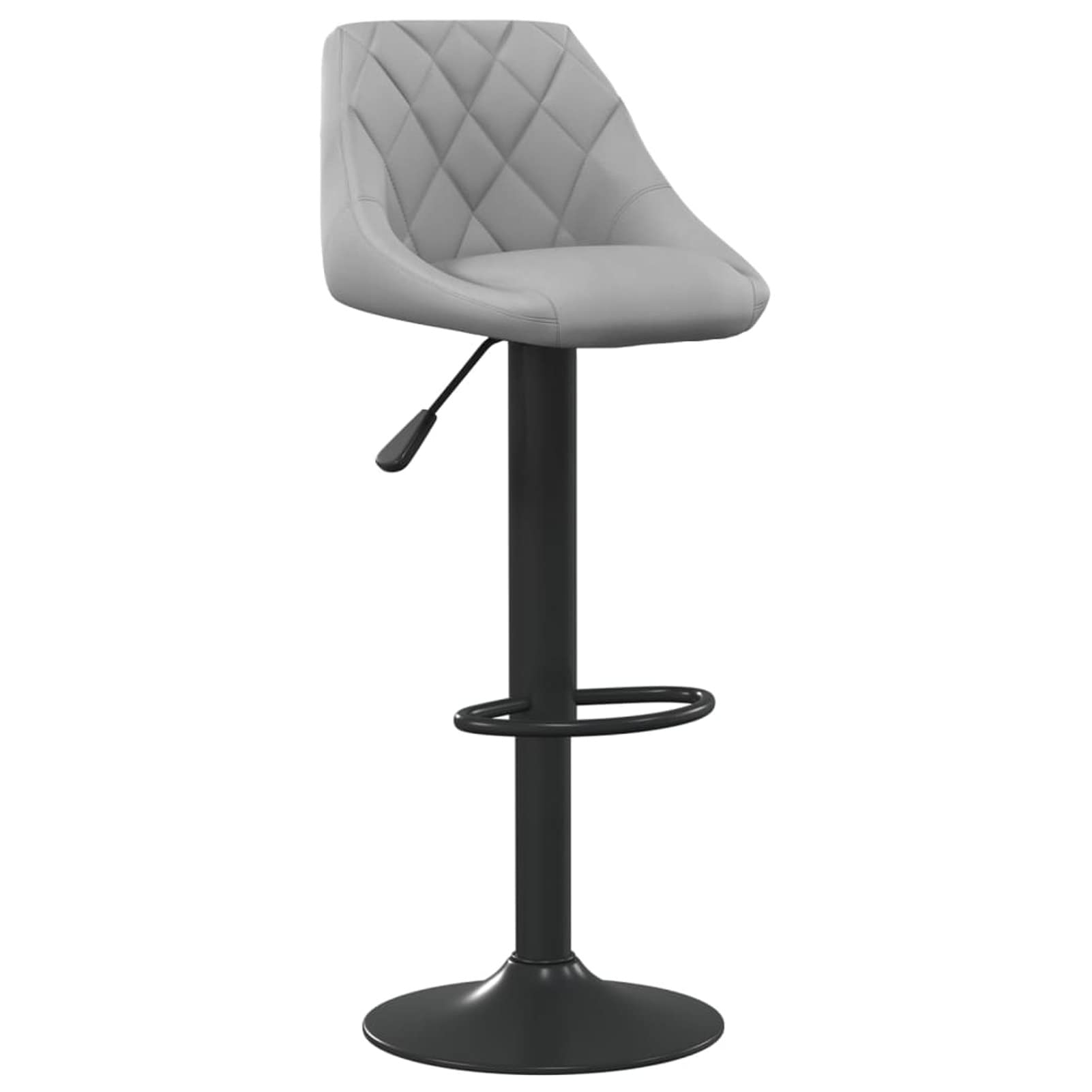 Homgoday Taburetes de bar, 2 unidades, color gris claro, de terciopelo, silla de oficina, silla de escritorio, para dormitorio o salón