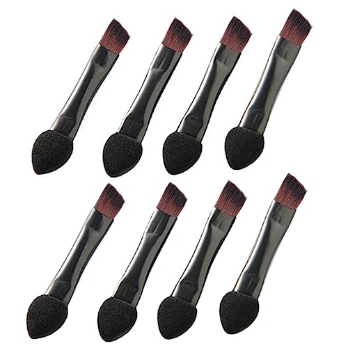 30Pcs Disposable Double Head Eyeshadow Brushes Bevel Sponge Small Makeup Brush Mini Eyeshadow Sponge Brushes Cosmetic Brush Travel Eyeshadow Brush Makeup Applicator Brushes, Black
