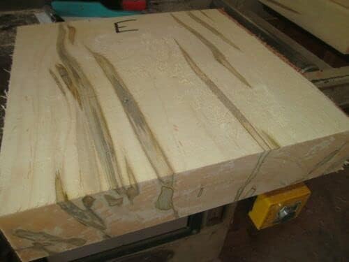 Lumber Wood for Woodworking - Construction - Landscaping Beautiful Ambrosia Maple Platter Blank Lathe Turning 12" X 12" X 2"