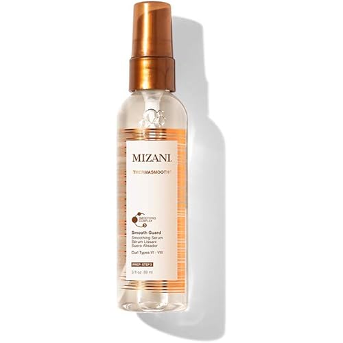 MIZANI Thermasmooth Smooth Guard Smoothing Serum | Protects Against Heat Damage | with Coconut Oil | for Curly Hair | 3 Fl Oz
