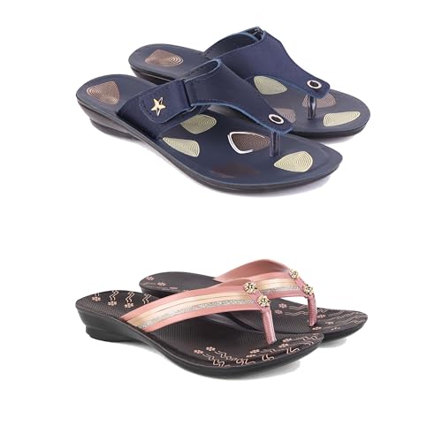 Image of Women's Sandals | Lightweight Wear| Stylish & Easy to Wear For Women'S GP-SAN-(2-COMBO)-1973-1956