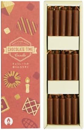 Marukano Murata Chocolate TIME Candle Slim Box, 30 Pieces
