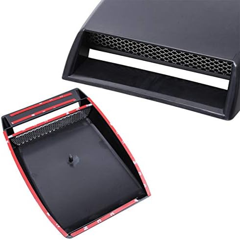 VORCOOL Universal Car Hood Scoop Sport Racing Air Flow Intake Turbo Bonnet Hood Vent Grille Cover (Black)