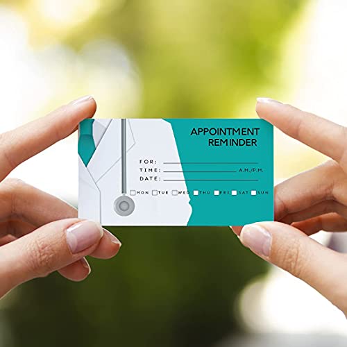 Andaz Press Medical Appointment Business Cards For Medical Office, Client Reminder, Patient, Healthcare Office, Clinic, Surgeon, Pediatrics, Therapy, Doctors Office, Bulk 100 Cards, 2 X 3.5-Inch #TOP1