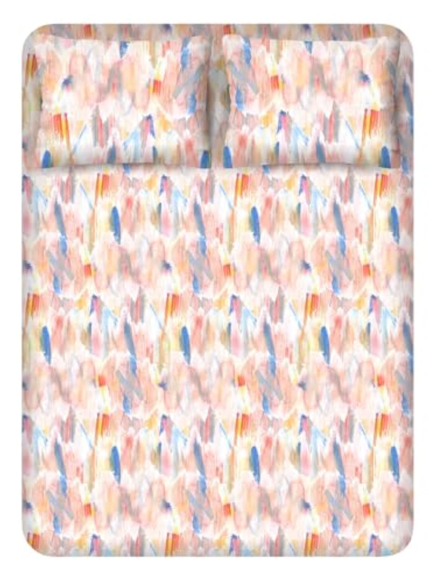 350 TC Super King Double Bedsheet with 2 Pillow Covers