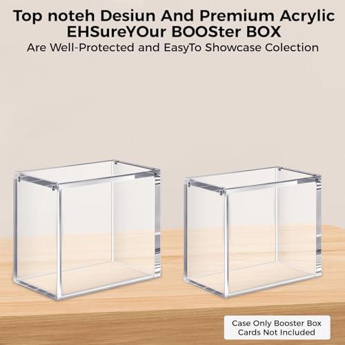 BigKing Vitrine en acrylique transparent de qualité supérieure pour boîtes de booster Pokémon - Boîte de rangement anti-poussière empilable et transparente pour collectionneurs – vue 2