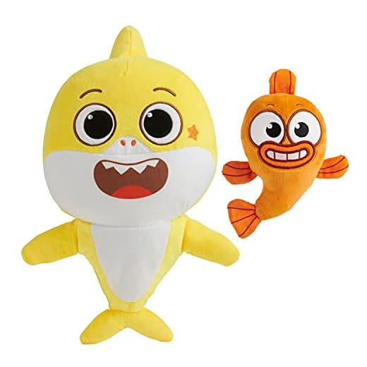 Baby Shark's Big Show! Sing & Swing Musical Plush Toys – 2-Pack Includes Baby Shark and William Stuffed Animals