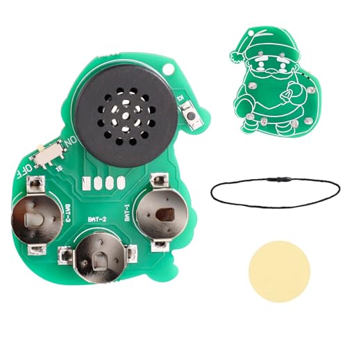 BTFO Christmas Cricket Noise Maker Prank, Santa Claus Prank Device with 6 Sounds Annoying Noise Machine Beeping Prank Device Hidden Prank Noise Maker for Gag Joke Gifts School Xmas Party (Green)