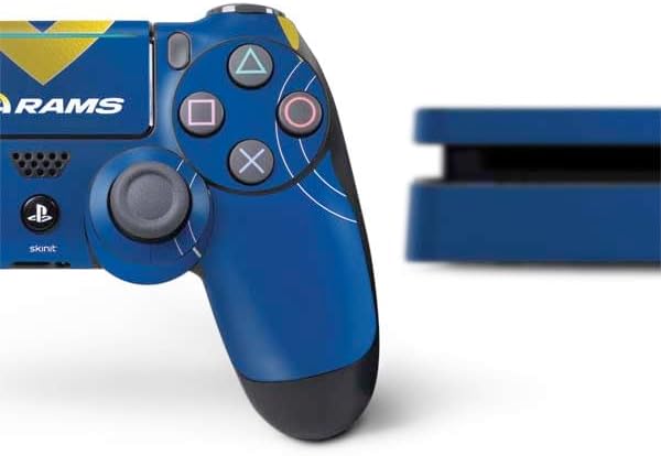 Skinit Decal Gaming Skin Compatible with PS4 Slim Bundle - Officially Licensed NFL Los Angeles Rams Team Jersey Design