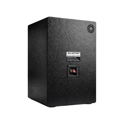 Image of BASPRO | Bookself Speaker M-65P (Single Unit) Passive Speaker System with 6.5 inch Mid- Bass Driver and 1.5 inch Hi-Frequency Tweeter