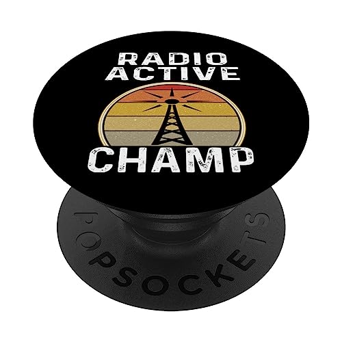 Radio Active Champ Funny Ham, Opérateur de radio amateur PopSockets PopGrip Interchangeable