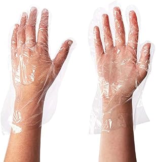 Disposable PE Plastic Gloves / BPA - Rubber - Latex Free / Food