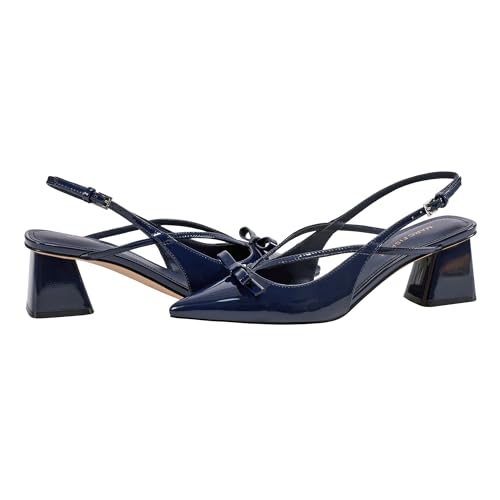 Marc Fisher Women's Laily Pump, Navy Patent 400, 10 by Marc Fisher - Used condition - Image 2